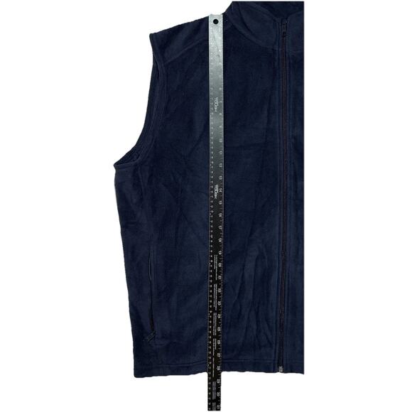 Columbia Vest Mens Size XXL Blue Fleece Full Zip Pockets Outdoor Hiking Camping - Picture 3 of 5